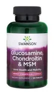 Stawy, mięśnie, kości - SWANSON Glukozamina, chondroityna i MSM 500/400/200 mg 120 tabl - miniaturka - grafika 1