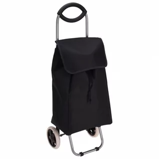 Torby i wózki na zakupy - Wózek z torbą na zakupy czarny 30 l kod: O-489157 + Sprawdź na SuperWnetrze.pl - grafika 1