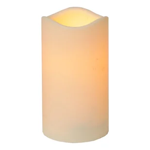 Świeca LED plastikowa PAUL beżowa 15cm IP44 - Świece - miniaturka - grafika 1