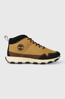 Botki męskie - Timberland buty Winsor Trail Mid Fab WP męskie kolor brązowy TB0A62WM2311 - grafika 1