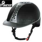 Kaski rowerowe - Pikeur Kask jeździecki PRO SAFE CLASSIC - czarny/szary - miniaturka - grafika 1