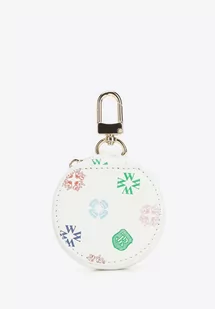Brelok z etui skórzany złamany biały - Etui na klucze - miniaturka - grafika 1