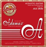 Struny gitarowe  - Adamas Akustik-Gitarren Saiten Historic Reissue Phosphor Bronze Round Core Satz Light .012-.053 - 1818RC - miniaturka - grafika 1