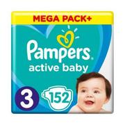 Pieluchy - Pampers Active Baby Pack Plus 3 Midi 152szt - miniaturka - grafika 1