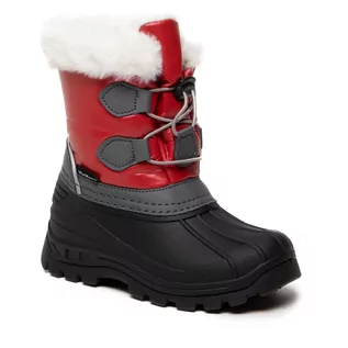 Buty dla chłopców - Śniegowce KICKERS - Sealsnow KI-653265-10 S Red/Black/Grey 41 - grafika 1