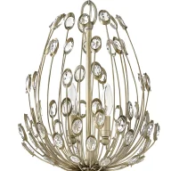 Lampy sufitowe - Lampa wisząca Tulah - kolor srebrny, złoty - HK/TULAH/3P - miniaturka - grafika 1