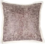 Poduszki dekoracyjne - Poduszka dekoracyjna imitacja zamszu, poduszka na sofę poduszka dekoracyjna z wypełnieniem, brązowa imitacja futra 45x45cm - miniaturka - grafika 1
