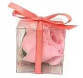 Sztuczne kwiaty - Mydlany Kwiat Box Na Podziękowania Chrzest Ślub - miniaturka - grafika 1