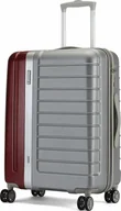 Walizki - CARLTON Walizka średnia Dual Tone srebrno-bordowa - miniaturka - grafika 1