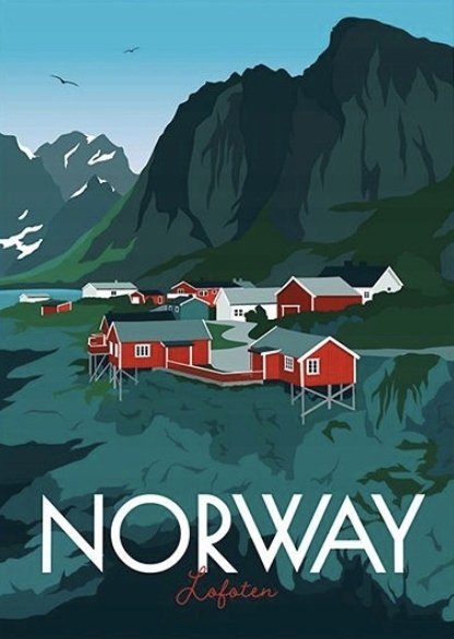 PODKŁADKA POD MYSZ Z Nadrukiem 22x18 cm Norwegia Skandynawia Tekst Prezent