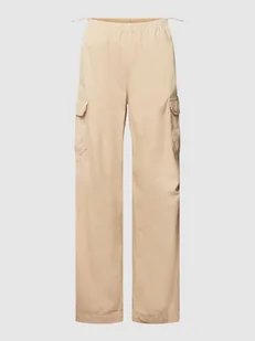 Spodnie cargo z elastycznym pasem - Spodnie damskie - miniaturka - grafika 1