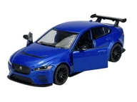 Samochody i pojazdy dla dzieci - KINSMART JAGUAR XE SV PROJECT 8 NIEBIESKI 1:38 BEZ PUDEŁKA KT5416 - miniaturka - grafika 1