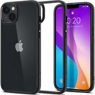 Etui i futerały do telefonów - Spigen Etui Crystal Hybrid do iPhone 14 przezroczysto-czarne - miniaturka - grafika 1