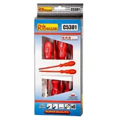 Śrubokręty - WKRĘTAKI ZESTAW ELEKRTYCZNE 5 SZT + PRÓBNIK RICHMANN - miniaturka - grafika 1