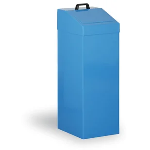 Kovona Kosz metalowy na śmieci segregowane, 100 l, niebieski N96100.2.B4.2.2 - Kosze na śmieci - miniaturka - grafika 1