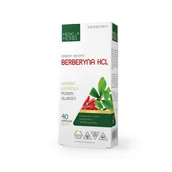 Dla diabetyków - Medica Herbs Medica Herbs Berberyna HCL 500 mg - 40 kapsułek MH-656477 - miniaturka - grafika 1