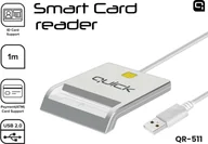 Akcesoria do kas i terminali - Quick QR-511 Smart ID Card reader USB - miniaturka - grafika 1