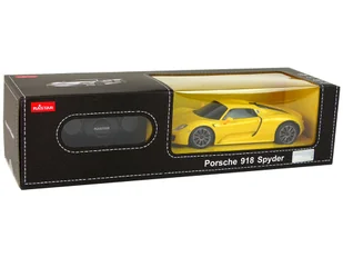 Auto R/C Porsche 918 1:24 Rastar Żółte - Samochody i pojazdy dla dzieci - miniaturka - grafika 7