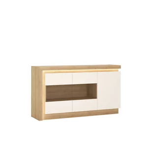 Komoda LYOK02 Lyon J Meble Wójcik Biały, Dąb Riviera Jasny - Komody Komoda LYOK02 Lyon J Meble Wójcik Biały, Dąb Riviera Jasny - Komody - miniaturka - grafika 1