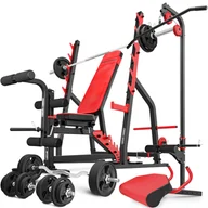 Ławki treningowe - Zestaw Ms36_189Kg_Kier_G Ławka Dwustronnie Regulowana + Stojaki Wielopoziomowe + Prasa Na Nogi + Modlitewnik + Wyciąg + Zestaw Gryfów I Obciążeń Gum.. - miniaturka - grafika 1
