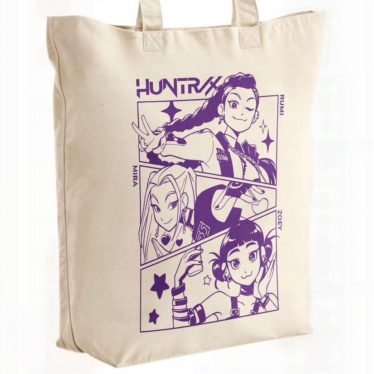 Torba bawełniana premium KPopowe Łowczynie Demonów Huntrix Saja Dla Fanów