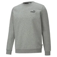 Bluzy sportowe męskie - Męska bluza dresowa z małym logo i okrągłym dekoltem Essentials PUMA - miniaturka - grafika 1