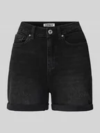 Spodenki damskie - Szorty jeansowe o kroju relaxed fit z mieszanki bawełny model ‘JOSEPHINE’ - miniaturka - grafika 1