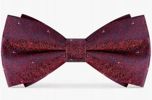 Ifsong Męska muszka czerwono granatowa elegencka i stylowa muszka prezent - Krawaty i muchy męskie - miniaturka - grafika 1