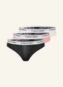 Majtki damskie - Calvin Klein Figi Icon Cotton Stretch, 3 Szt. rosa - miniaturka - grafika 1