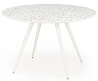 Stoły - Biały okrągły stół w stylu skandynawskim L5-A36 - miniaturka - grafika 1