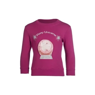 Bluza HKM Sweatshirt Polly młodzieżowa różowa, rozmiar: 146/152 - Kurtki jeździeckie - miniaturka - grafika 1