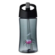 Bidony dla dzieci - CARL OSCAR Carl Oscar Transparentny bidon ze słomką 350 ml Grey - Spider - miniaturka - grafika 1