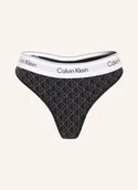 Majtki damskie - Calvin Klein Stringi Icon Cotton Modal grau - miniaturka - grafika 1