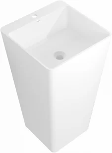 Mexen Neva umywalka wolnostojąca z konglomeratu 45 x 45 cm, biała mat - 26614500 - Umywalki - miniaturka - grafika 1