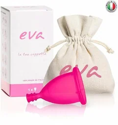 Kubeczek menstruacyjny Eva (różowy), rozmiar S, Dulac - Kubeczki menstruacyjne - miniaturka - grafika 1