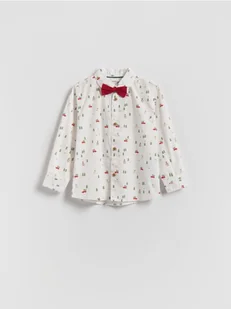 Reserved - Świąteczna koszula - biały - Kombinezony dla dzieci - miniaturka - grafika 1