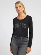 Koszulki i topy damskie - Long Sleeve Guess W2Bi40 I3Z13 Jblk Xs - miniaturka - grafika 1