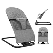 Leżaczki i huśtawki - Składany bujaczek leżaczek Moon 20 Grey - miniaturka - grafika 1