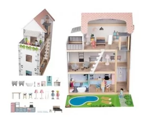 Drewniany Domek Dla Lalek Playtive - Figurki dla dzieci - miniaturka - grafika 1