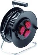 Gniazdka elektryczne - Bachmann Bęben kablowy BACHMANN z uziemionymi gniazdami, 3-kanałowy 230VAC, IP44, 40 m - miniaturka - grafika 1