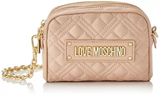 Torebki damskie - Love Moschino Damska torba na ramię Borsa pikowana PU z różowym aktem, 15 x 19 x 4 - grafika 1
