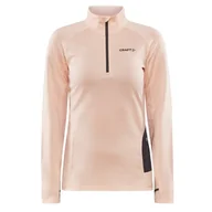 Koszulki sportowe damskie - Damska koszulka Craft CORE Trim Thermal Rozmiar: S / Kolor: różowy/biały - miniaturka - grafika 1