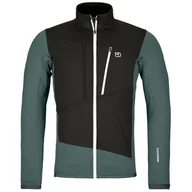 Bluzy sportowe męskie - Męska bluza Ortovox Fleece Grid Jacket M Rozmiar: L / Kolor: niebieski/szary - miniaturka - grafika 1