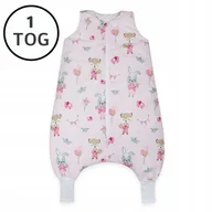 Śpiworki dla dzieci - OCIEPLANY ŚPIWOREK Z NOGAWKAMI 56-68 XS 1 TOG BAWEŁNA 100% PRODUKT POLSKI - miniaturka - grafika 1