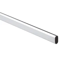 Meble modułowe i akcesoria - Drążek meblowy owalny 30 x 15 Gr.0.7 L=100 chrom - miniaturka - grafika 1