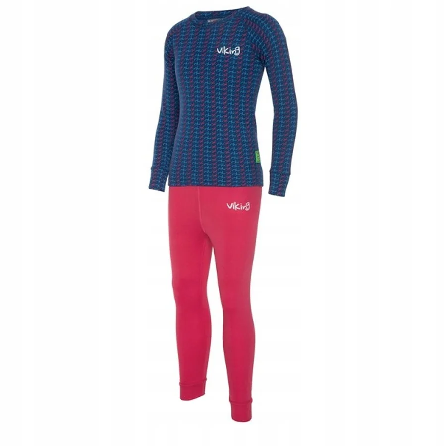 Komplet bielizny termoaktywnej dziecięcej Viking Nino pink 140-152