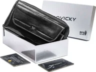 Etui na dokumenty i karty - Rovicky Skórzane etui na pasek z miejscem na karty i dokumenty, RFID - Rovicky Nie dotyczy - miniaturka - grafika 1