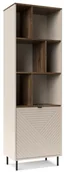 Regały - Regał otwarty z szafką na nóżkach kaszmir + dąb castello - Milox 9X - miniaturka - grafika 1