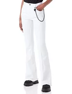 Spodnie damskie - Love Moschino Damskie spodnie na co dzień, optical white, 28 - miniaturka - grafika 1