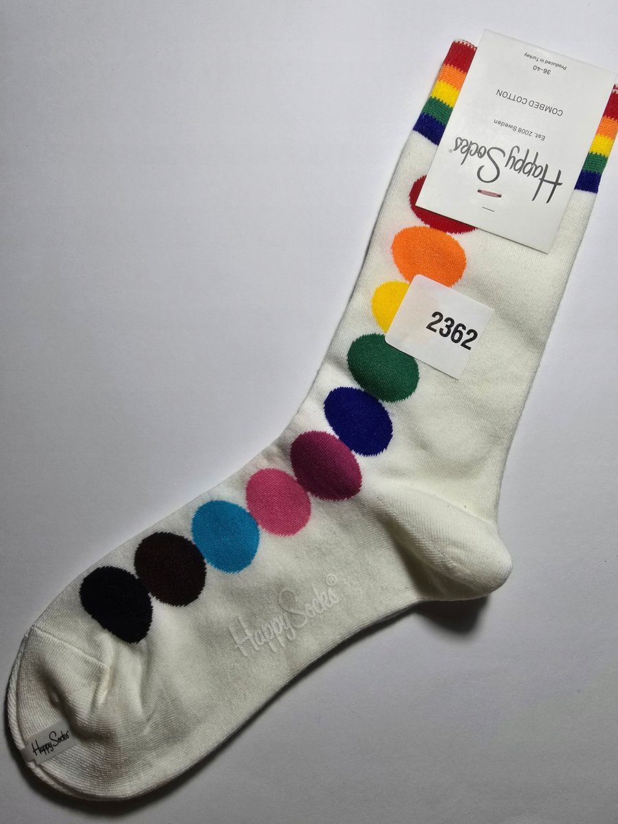 Kolorowe skarpety Happy Socks unisex rozmiar 36-40 (2362)